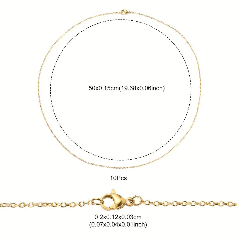 1mm Infinity Link Chain for women - Water ATL