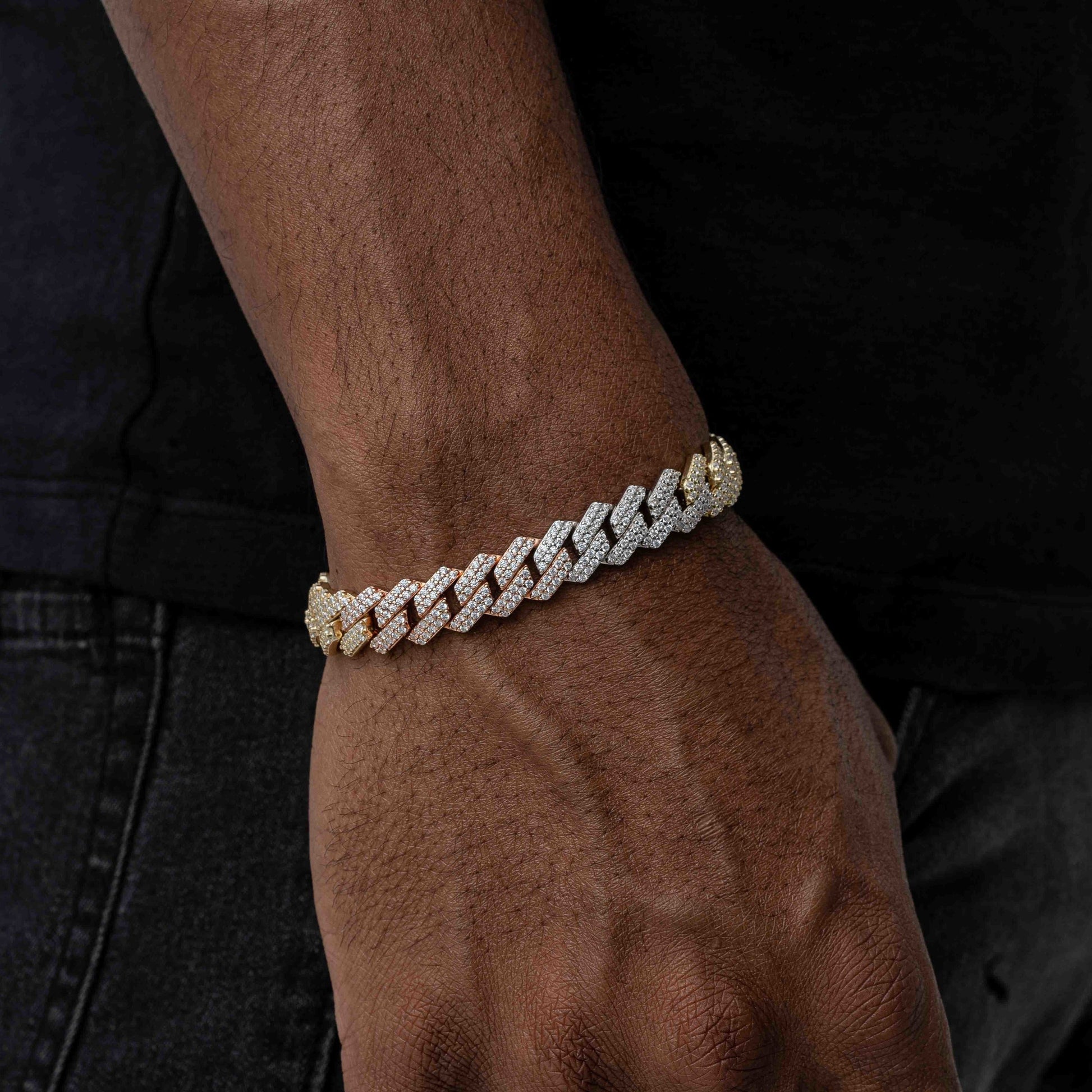 Patrice Diamonds Prong Cuban Link Bracelet (12mm) - Patrice Diamonds