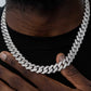 Diamond Prong Miami Cuban Link Choker (12mm) - Patrice Diamonds